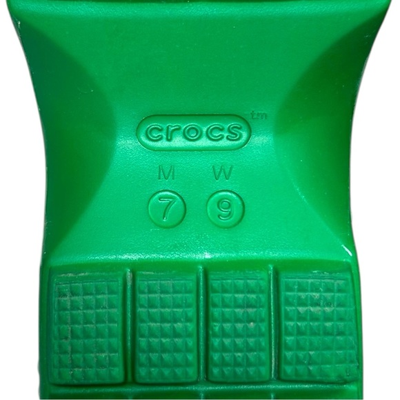 Crocs - Women’s ‘Stomp’ Fisherman High-Shine Platform Sandals - Green Ivy Size 9 - Picture 9 of 16